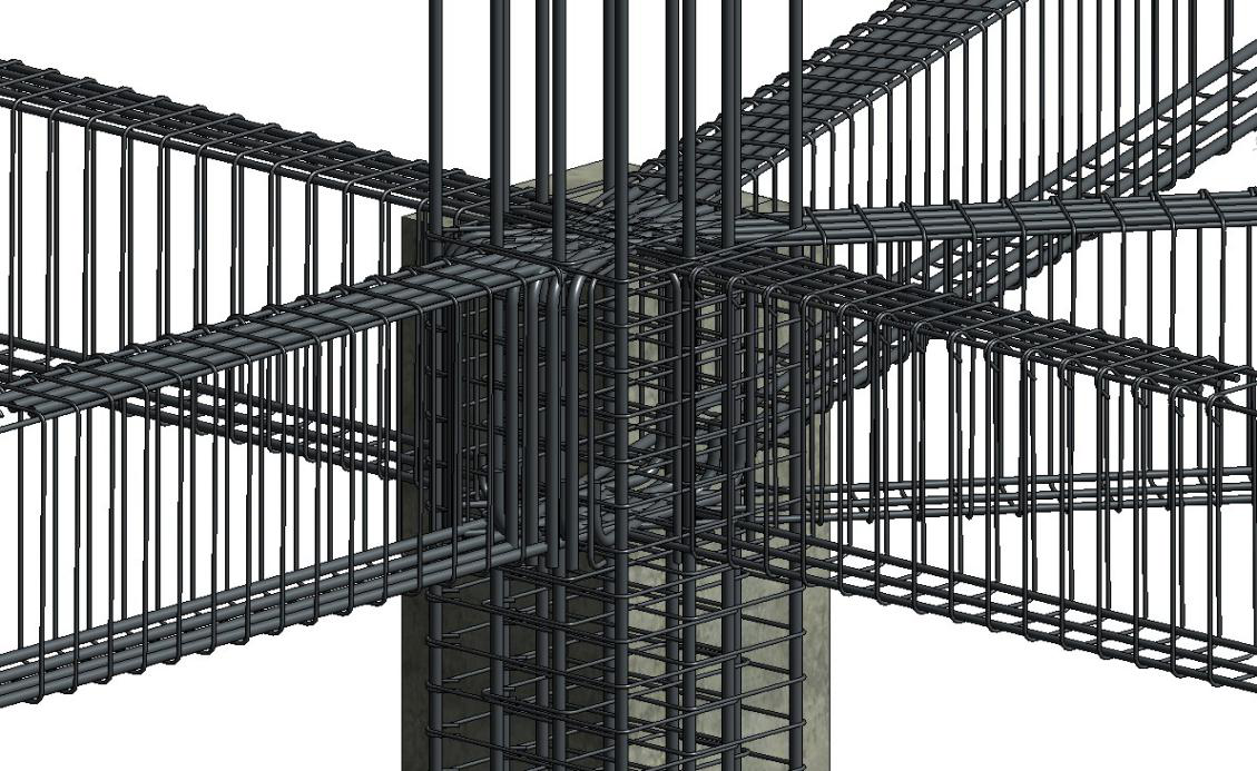 建立复杂梁柱节点模型用于现场交底