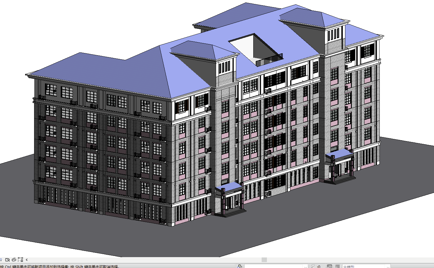 “建模大师杯”全国BIM建模网络争霸赛 - 实训中心大楼