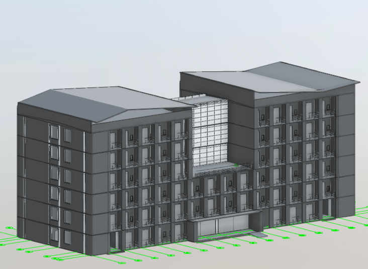 “建模大师杯”全国BIM建模网络争霸赛 - 贵州某学院新校区宿舍楼