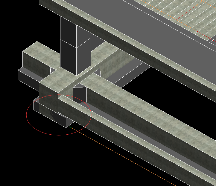 2.结构屋顶斜梁部分,因为是异型斜梁,得单独建体量模型.