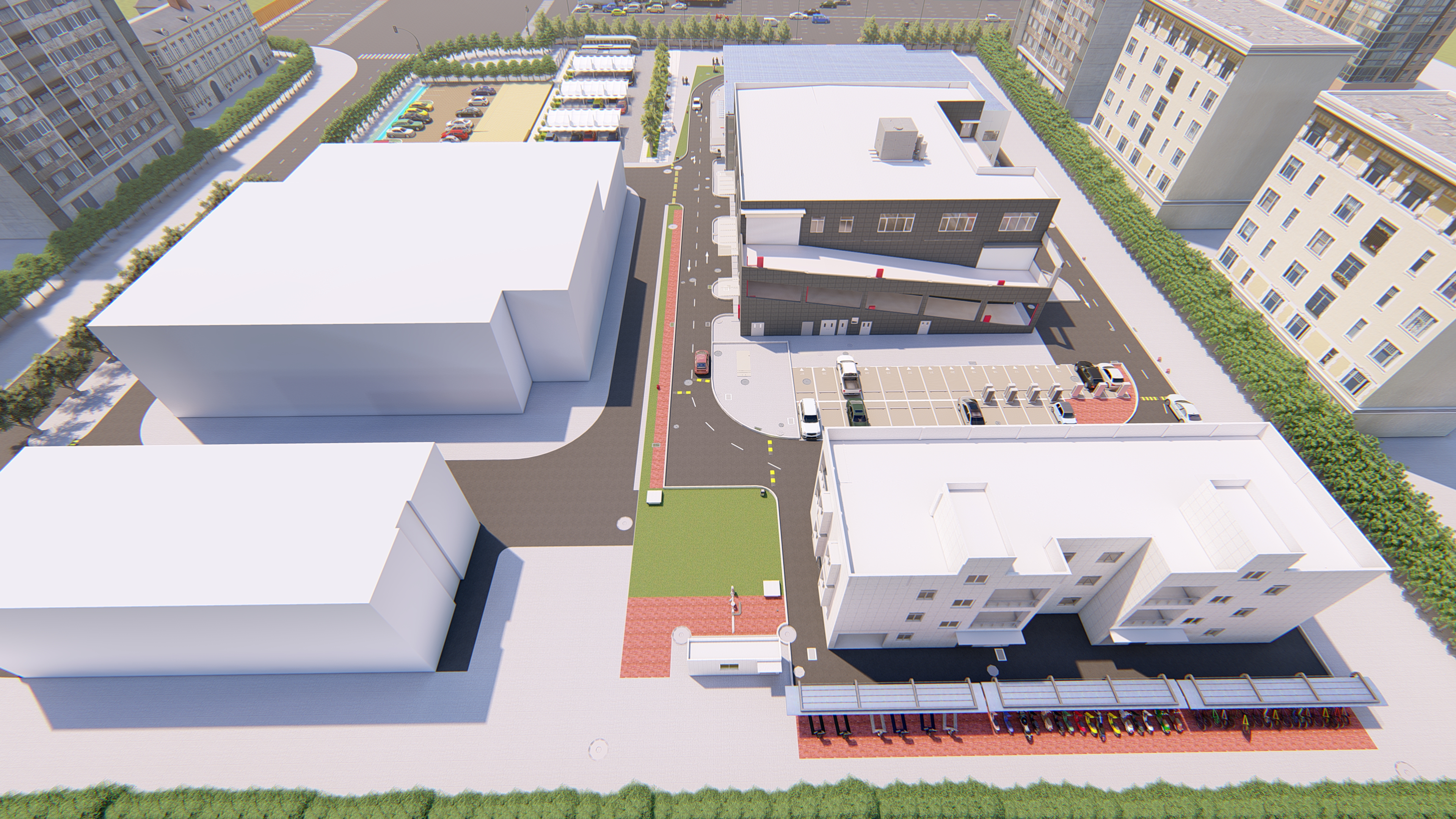 大型停车场bim模型 1.