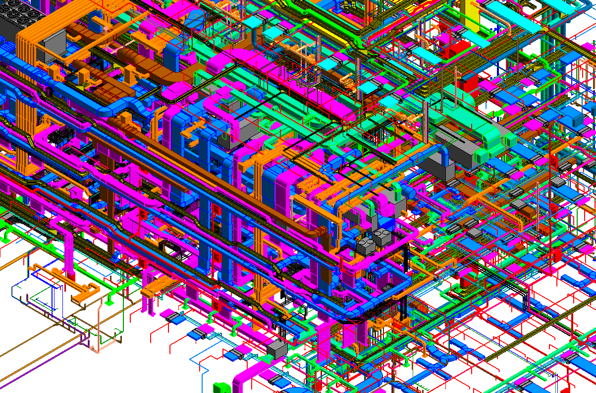 大型停车场bim模型