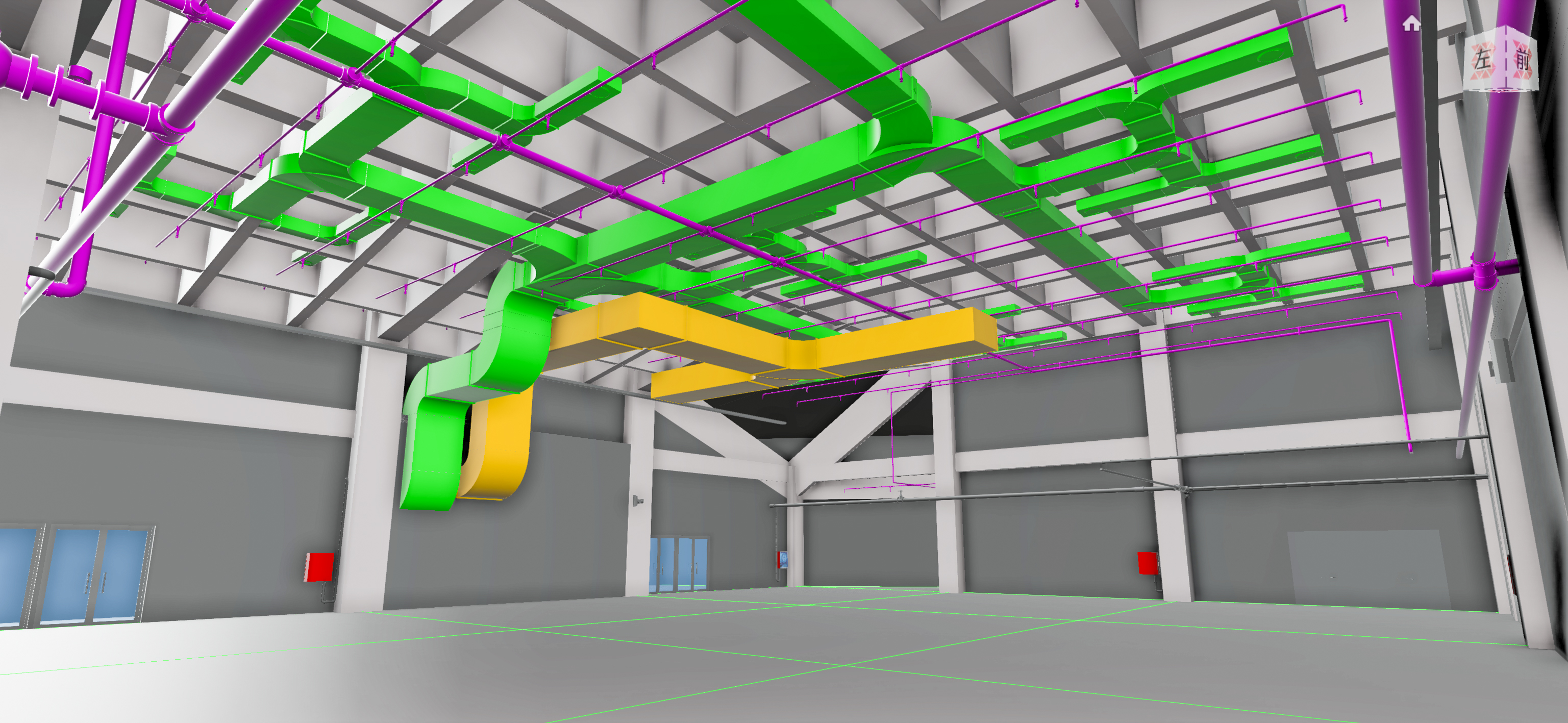 大型停车场bim模型