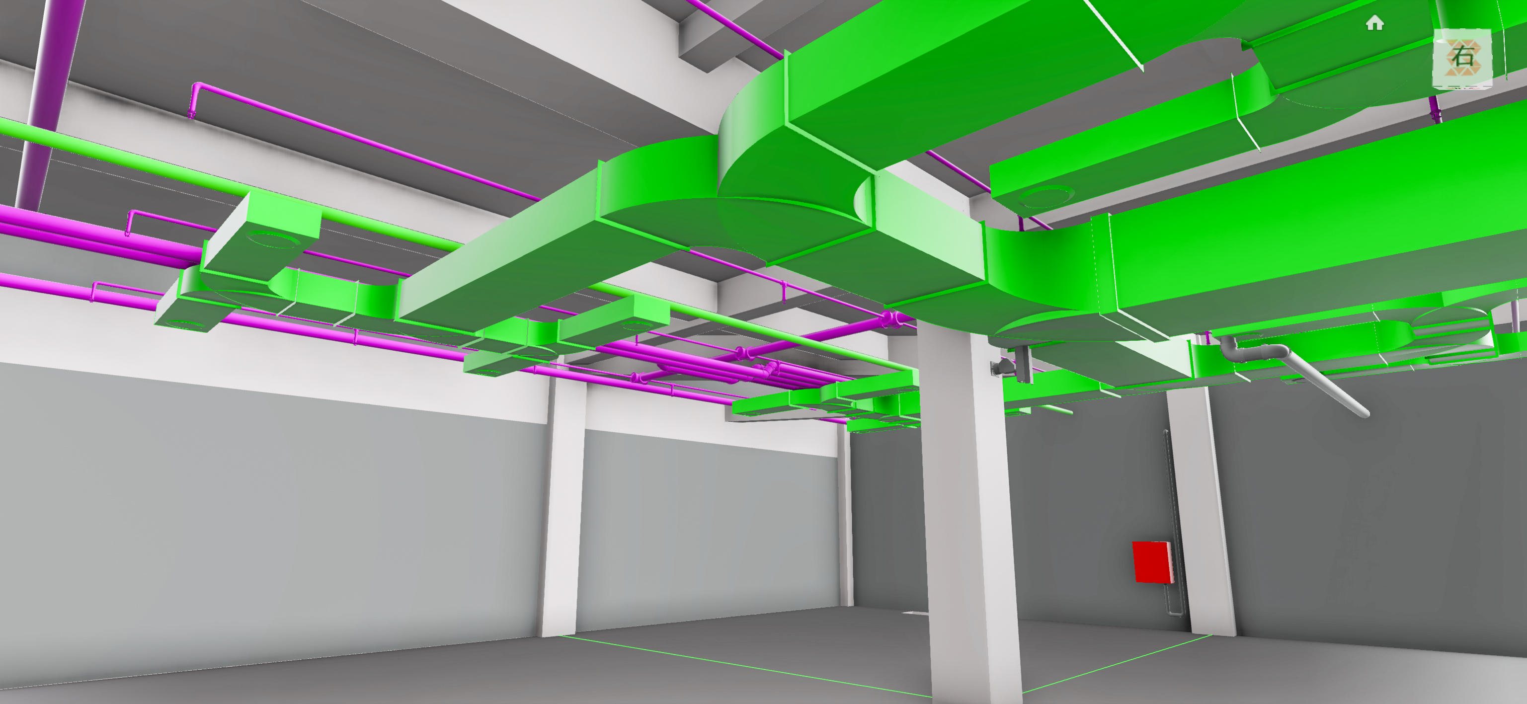 大型停车场bim模型