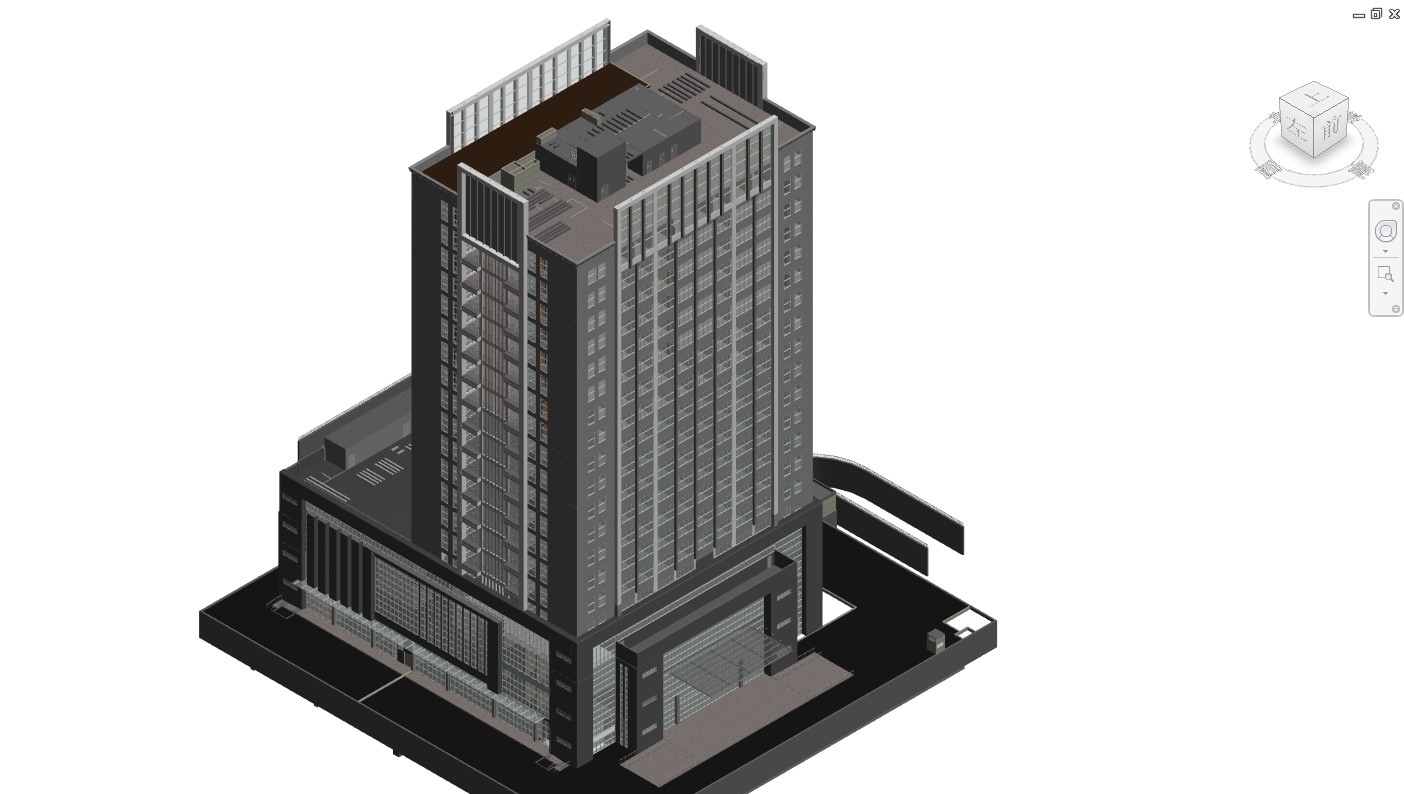 大型停车场bim模型
